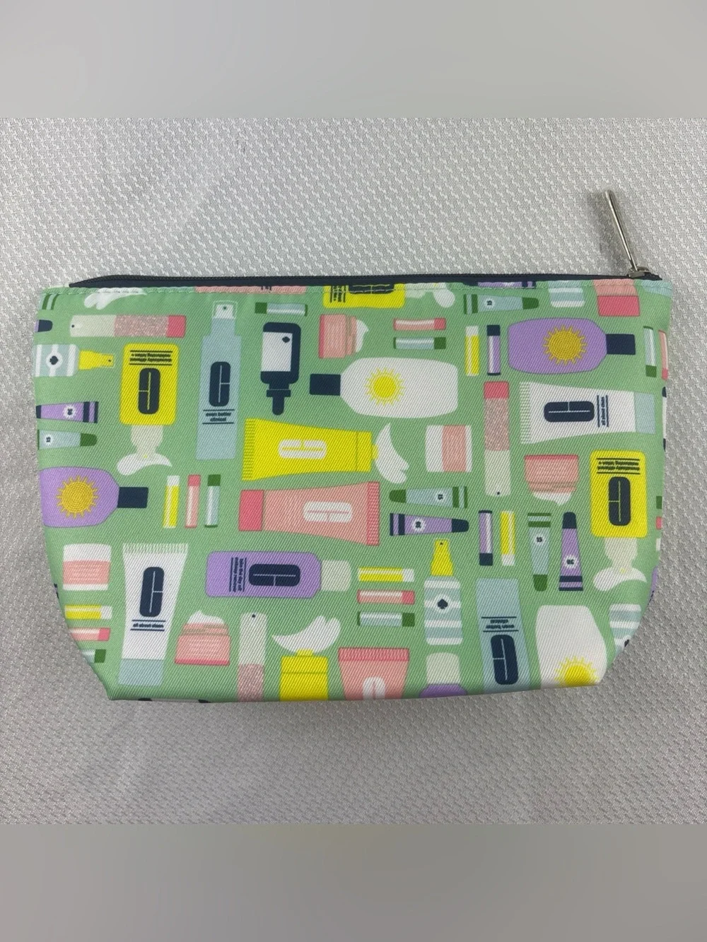 Clinique x Kate Spade New York Makeup Pouch Toiletries Colorful Zip Up Case